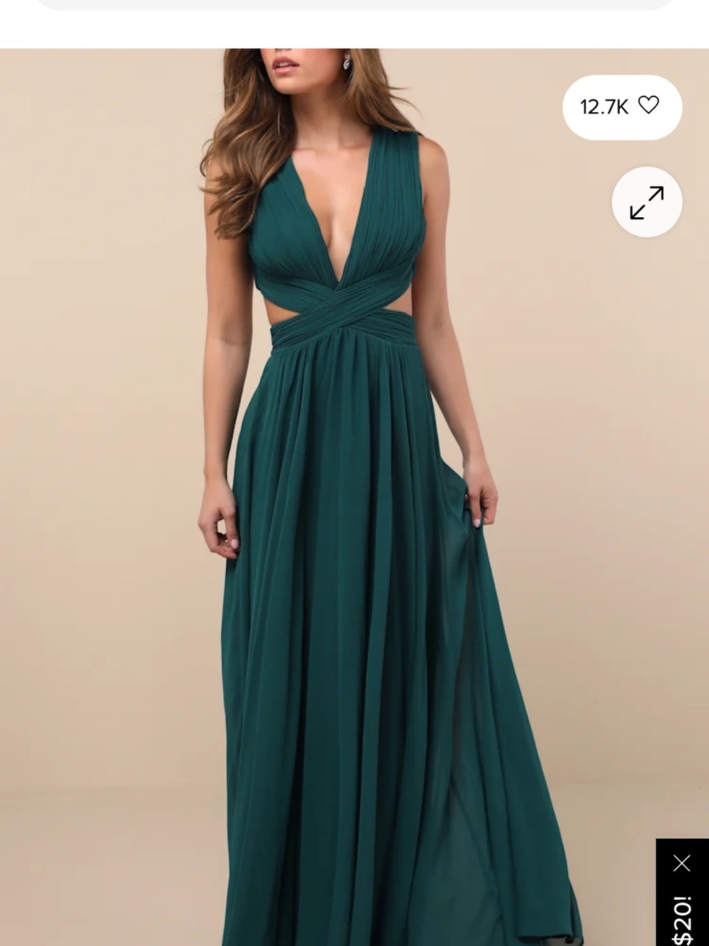 Lulu's Green Maxi Dress